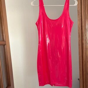 Vibrant Pink Sleeveless Dress